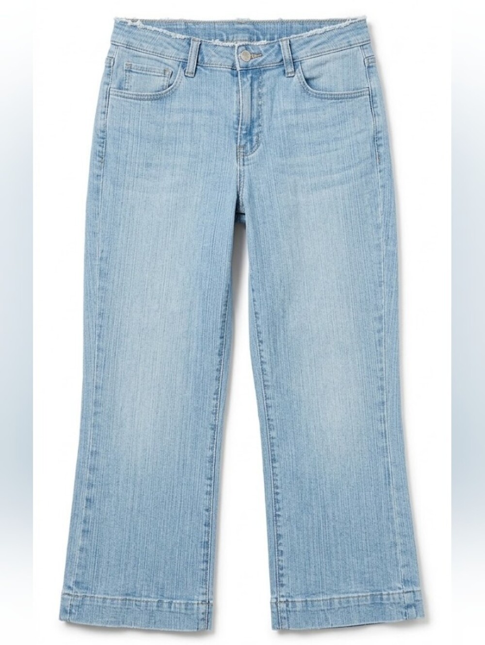 Wrangler Women's Size 9/10 Average Light Wash Blue Capri Denim Jeans